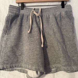 Men's Ultra Soft Gray Gym Shorts Large
